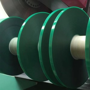 东莞绿色高温胶带涂布厂 大规格定做 绿胶0.08支持定做